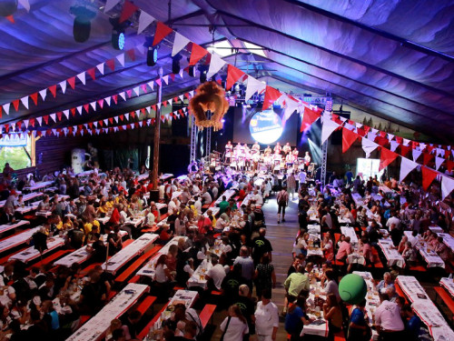 Hofer Volksfest 2016 Tag 1 Freitag Nach dem Umzug  Original Töpener Blasmusik – Foto 45