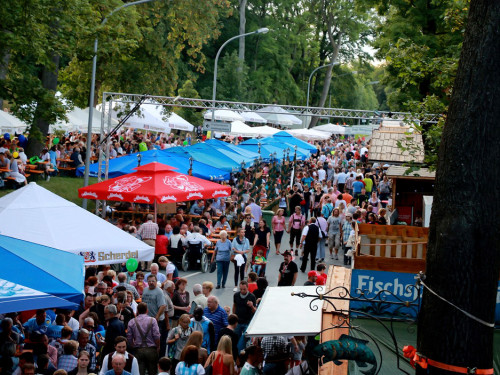 Hofer Volksfest 2016 Tag 1 Freitag Nach dem Umzug  Original Töpener Blasmusik – Foto 51