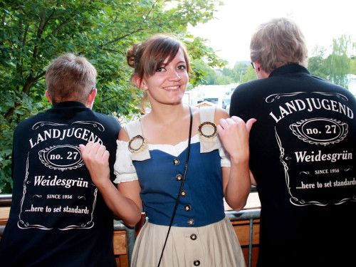 Hofer Volksfest 2016 Tag 1 Freitag Nach dem Umzug  Original Töpener Blasmusik – Foto 55