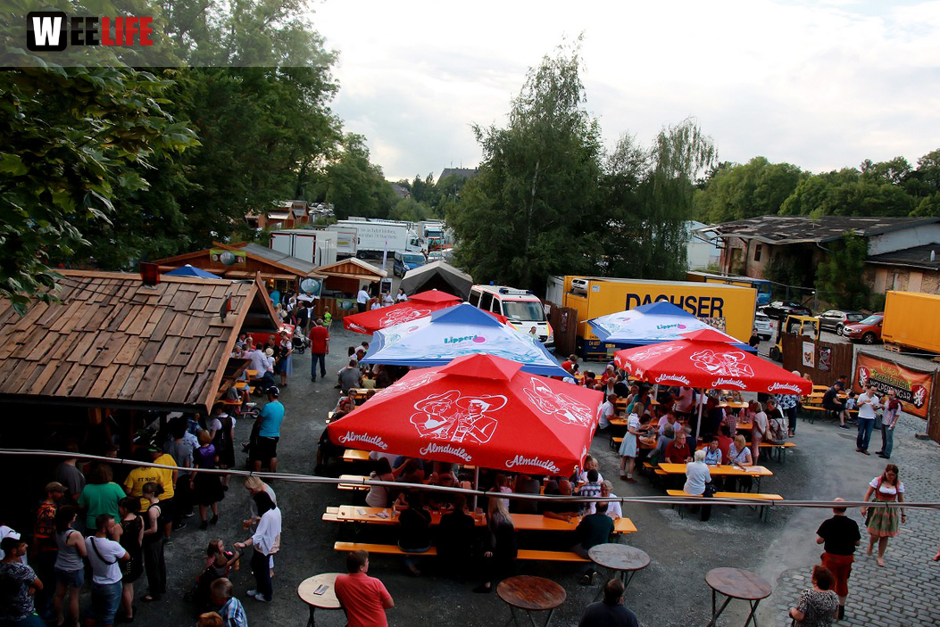 Hofer Volksfest 2016 Tag 1 Freitag Nach dem Umzug  Original Töpener Blasmusik