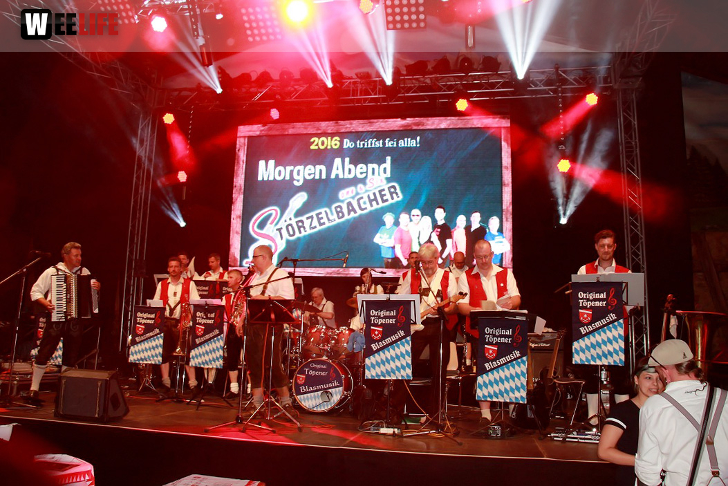 Hofer Volksfest 2016 Tag 1 Freitag Abends Original Töpener Blasmusik