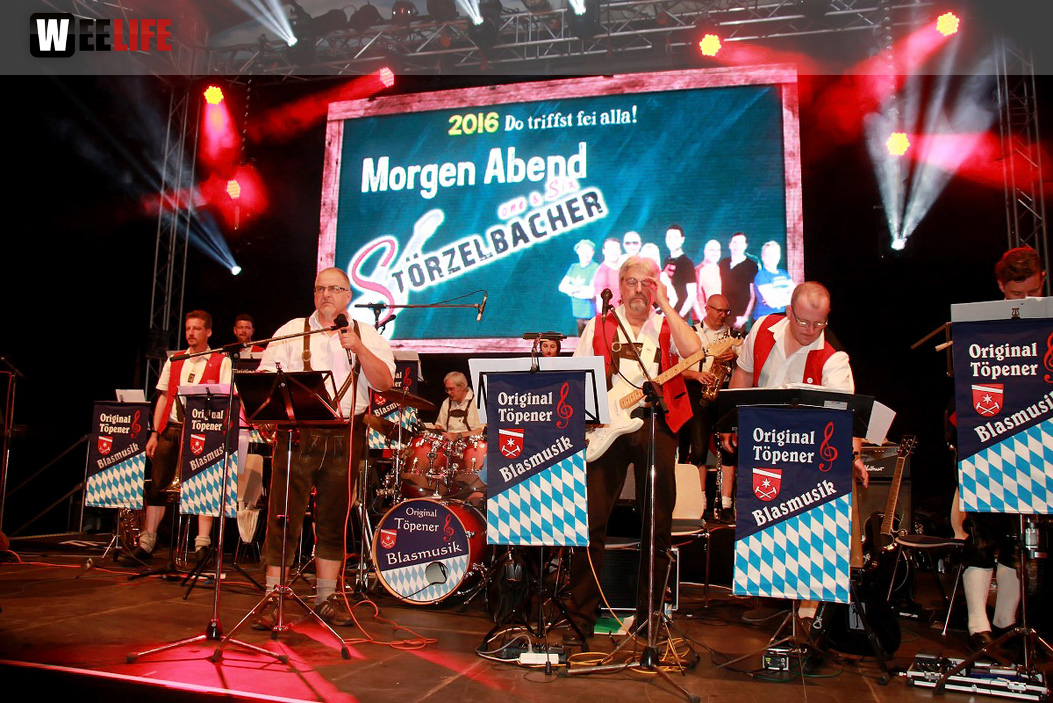 Hofer Volksfest 2016 Tag 1 Freitag Abends Original Töpener Blasmusik