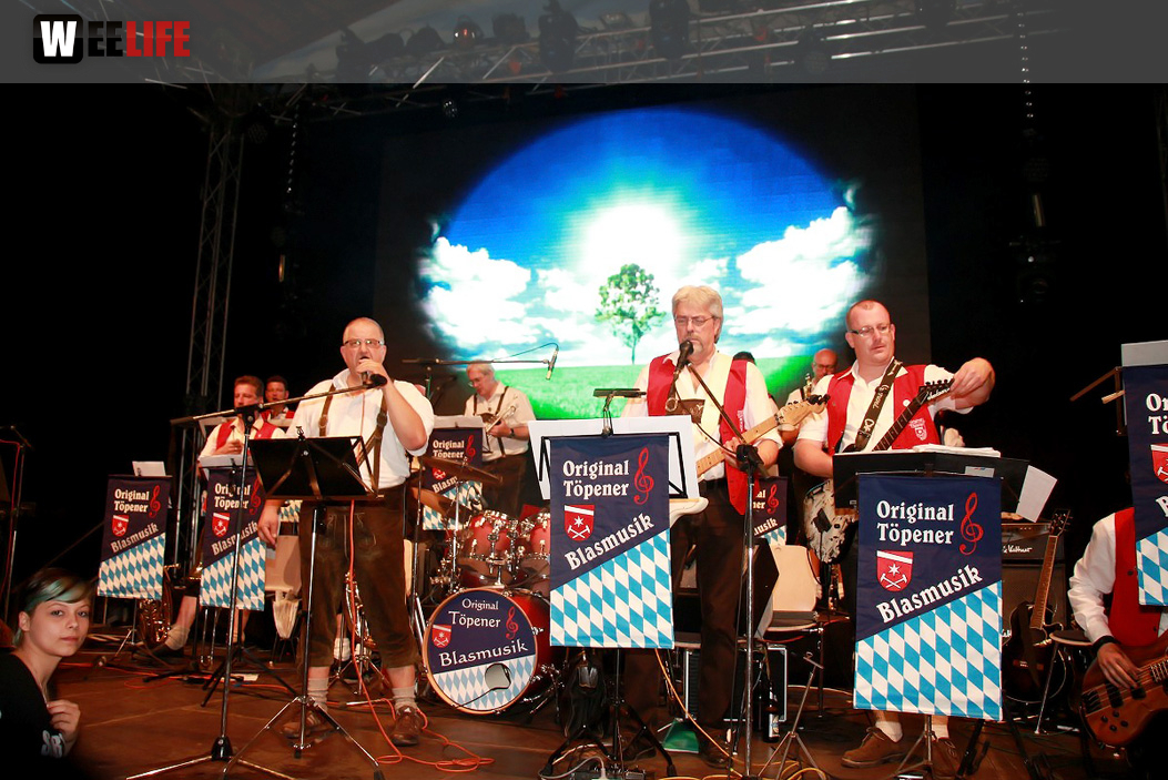 Hofer Volksfest 2016 Tag 1 Freitag Abends Original Töpener Blasmusik