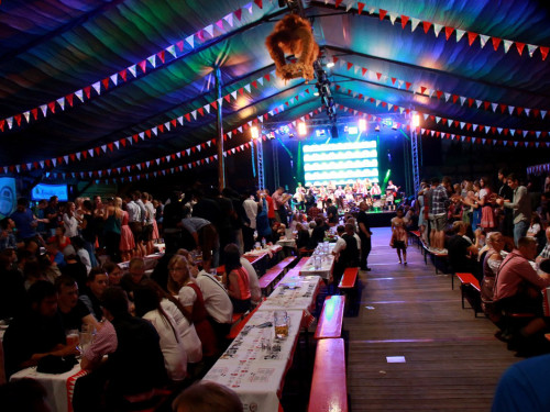 Hofer Volksfest 2016 Tag 1 Freitag Abends Original Töpener Blasmusik – Foto 19