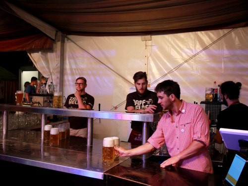 Hofer Volksfest 2016 Tag 1 Freitag Abends Original Töpener Blasmusik – Foto 25