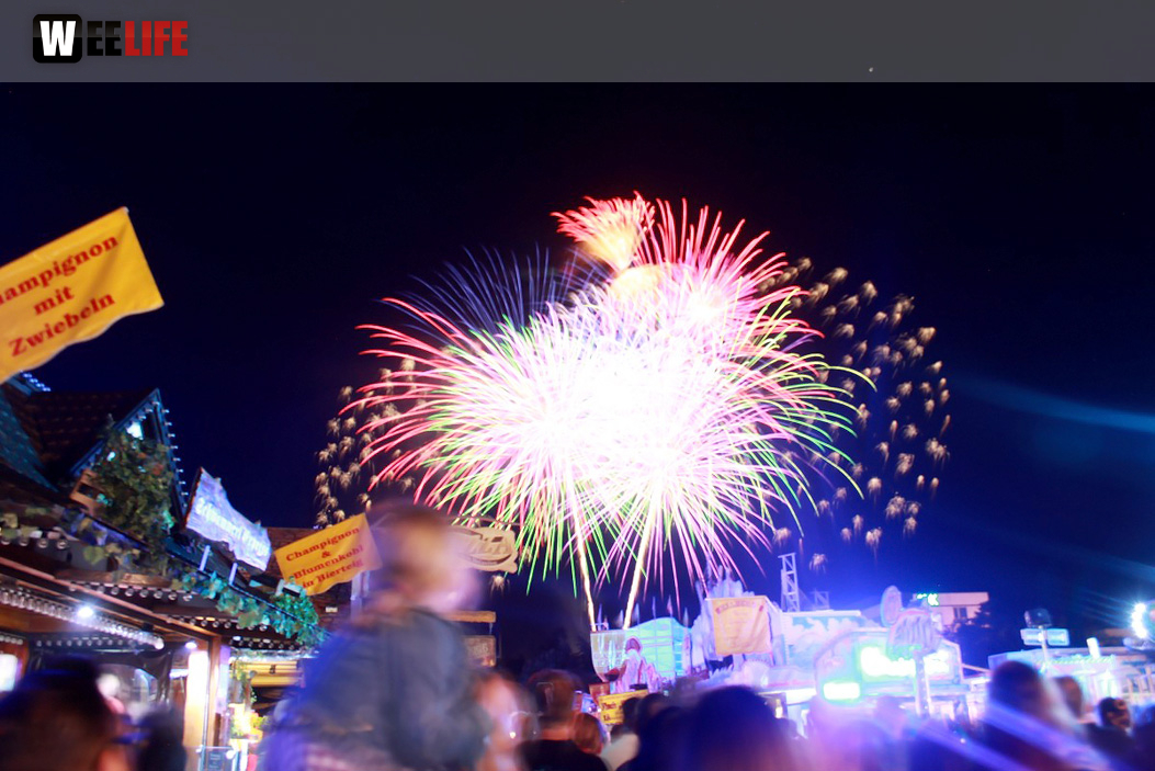 Hofer Volksfest 2016 Tag 2 Samstag EröffnungsFeuerwerk