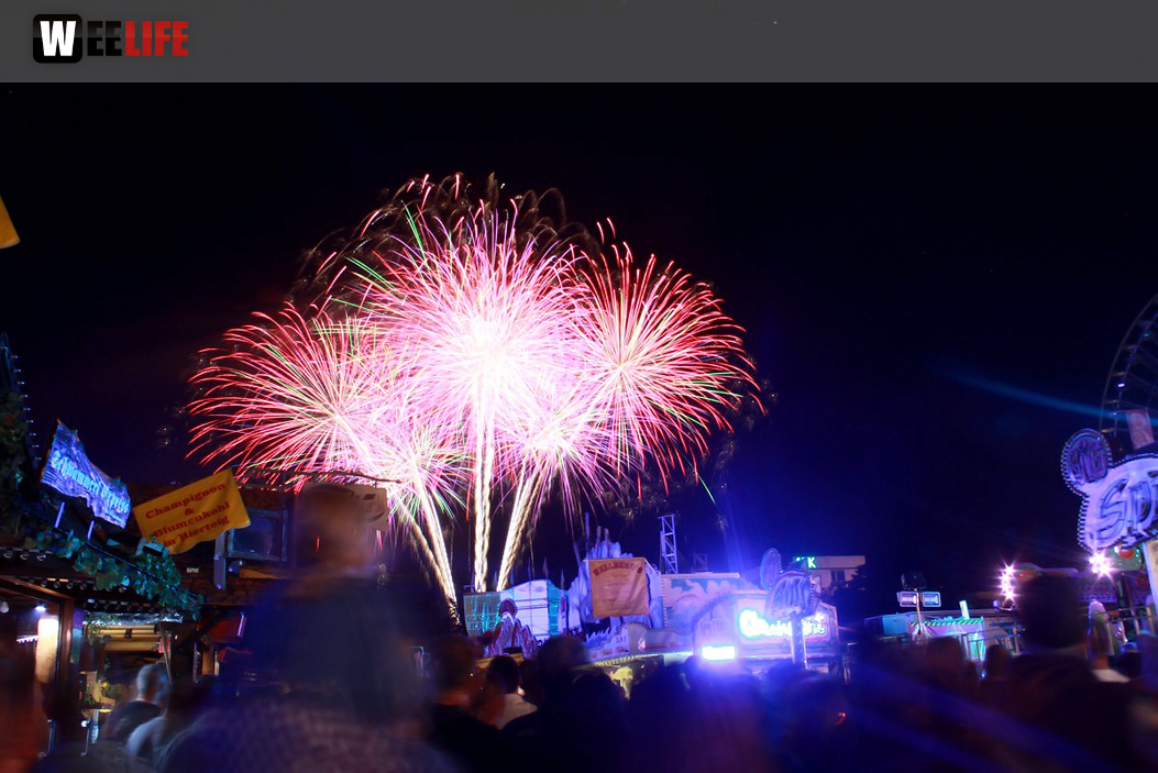 Hofer Volksfest 2016 Tag 2 Samstag EröffnungsFeuerwerk