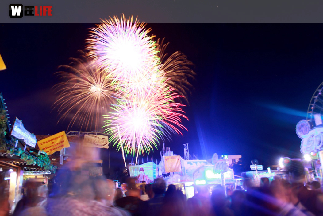 Hofer Volksfest 2016 Tag 2 Samstag EröffnungsFeuerwerk