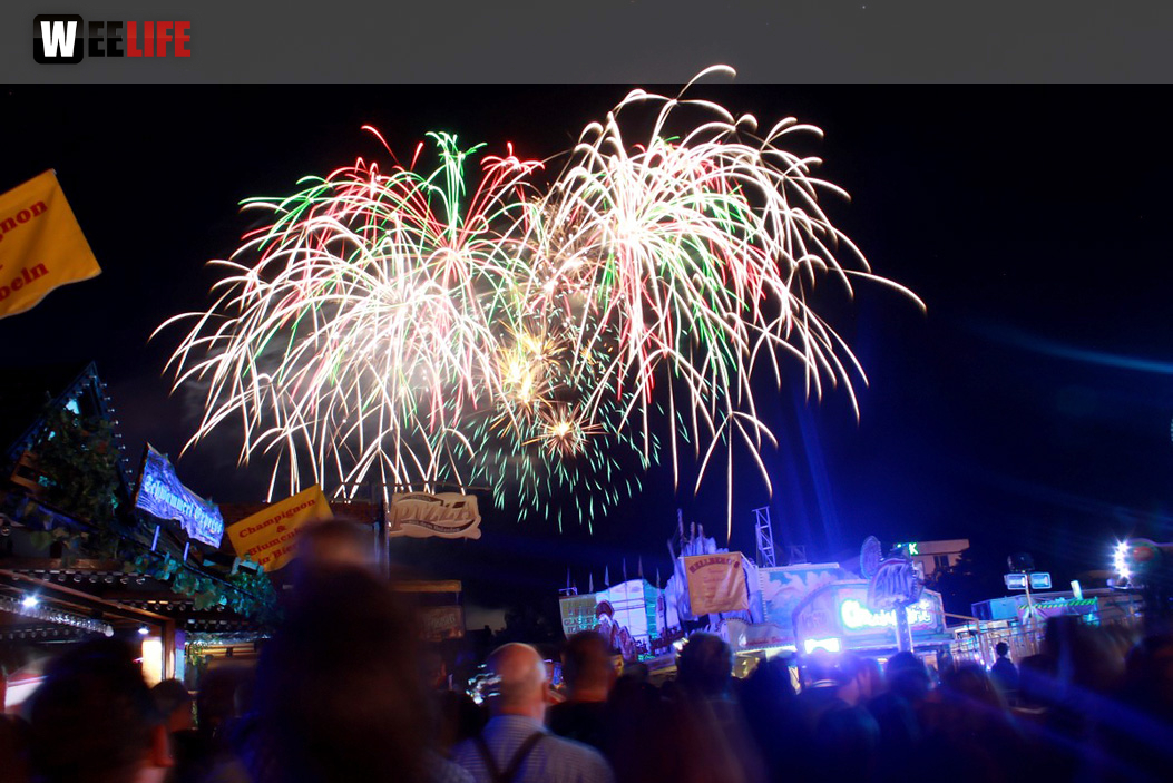 Hofer Volksfest 2016 Tag 2 Samstag EröffnungsFeuerwerk