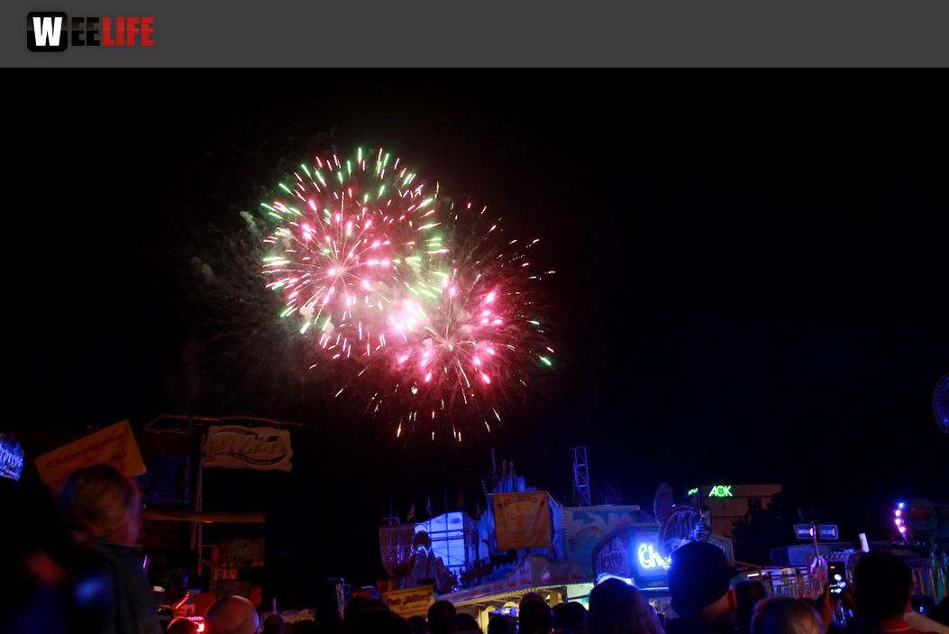 Hofer Volksfest 2016 Tag 2 Samstag EröffnungsFeuerwerk