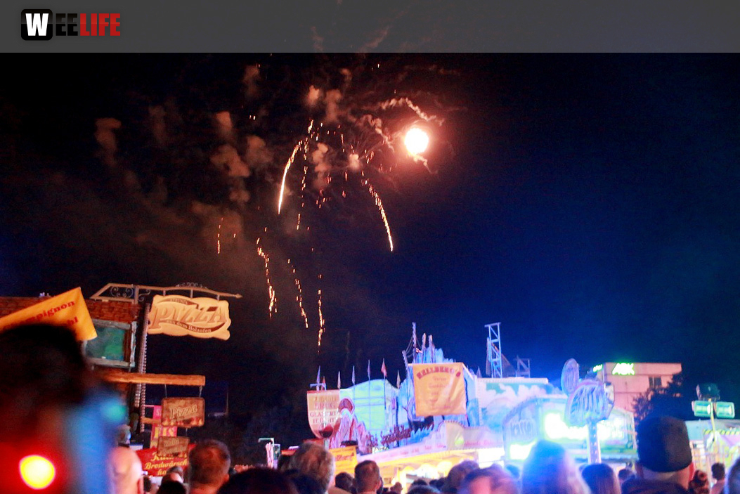 Hofer Volksfest 2016 Tag 2 Samstag EröffnungsFeuerwerk