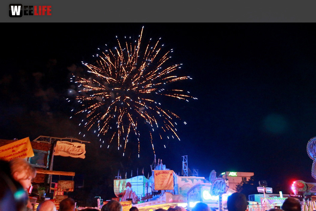 Hofer Volksfest 2016 Tag 2 Samstag EröffnungsFeuerwerk