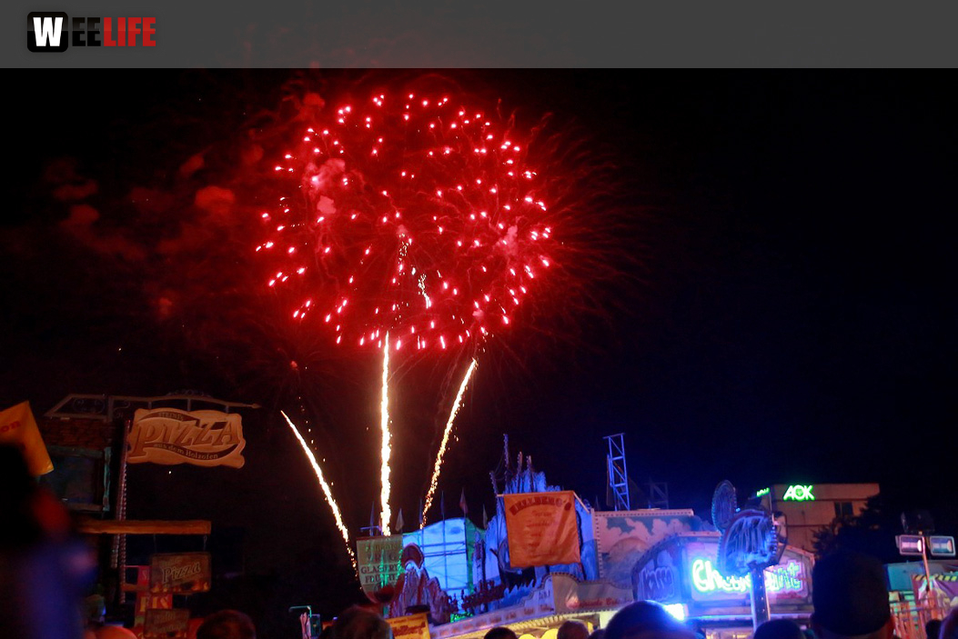 Hofer Volksfest 2016 Tag 2 Samstag EröffnungsFeuerwerk
