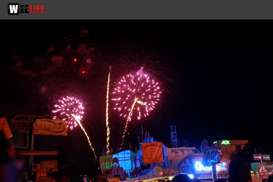 Hofer Volksfest 2016 Tag 2 Samstag EröffnungsFeuerwerk