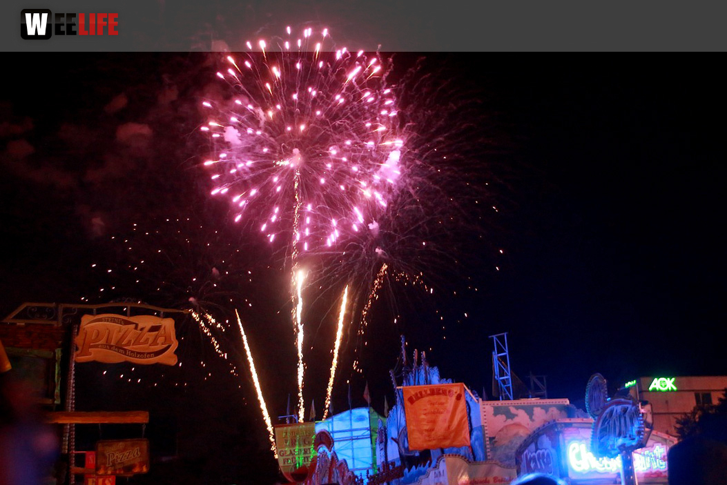 Hofer Volksfest 2016 Tag 2 Samstag EröffnungsFeuerwerk