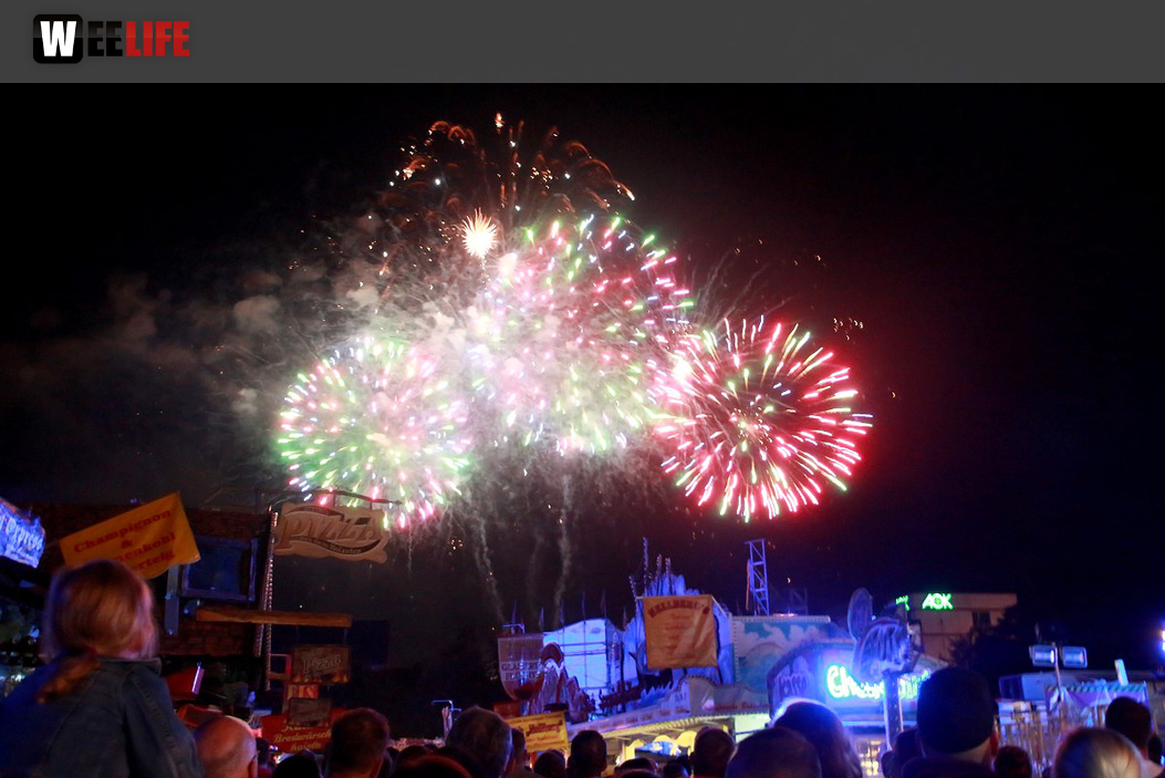 Hofer Volksfest 2016 Tag 2 Samstag EröffnungsFeuerwerk