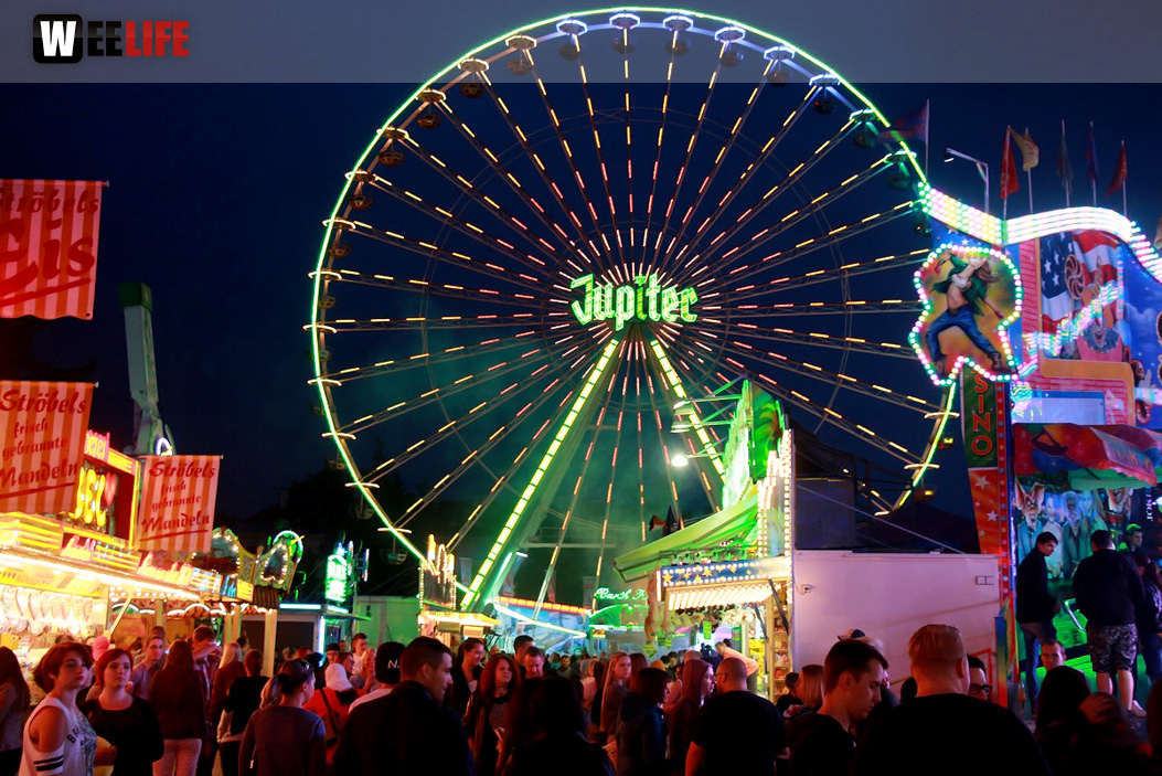 Hofer Volksfest 2016 Tag 3 Sonntag Abends Münchner Zwietracht Festplatz