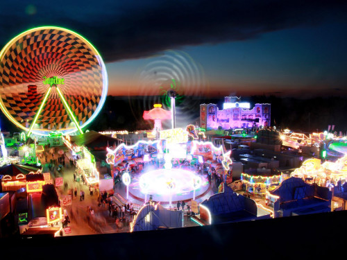 Hofer Volksfest 2016 4. Tag Montag Abends Tag der Generationen Langzeitbelichtungen – Foto 6