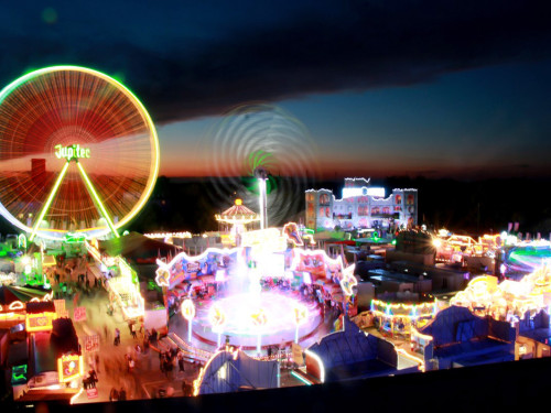 Hofer Volksfest 2016 4. Tag Montag Abends Tag der Generationen Langzeitbelichtungen – Foto 10
