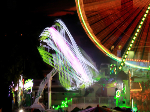 Hofer Volksfest 2016 4. Tag Montag Abends Tag der Generationen Langzeitbelichtungen – Foto 11