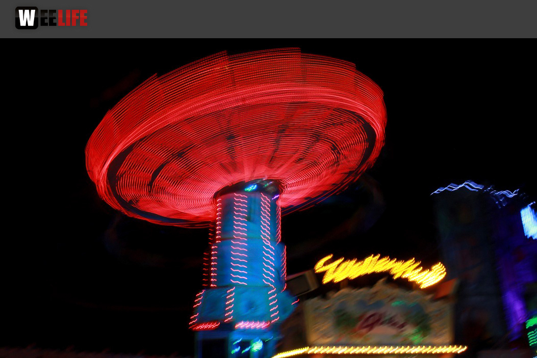 Hofer Volksfest 2016 4. Tag Montag Abends Tag der Generationen Langzeitbelichtungen