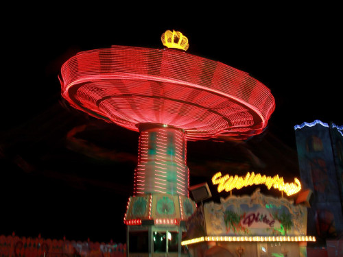 Hofer Volksfest 2016 4. Tag Montag Abends Tag der Generationen Langzeitbelichtungen – Foto 14