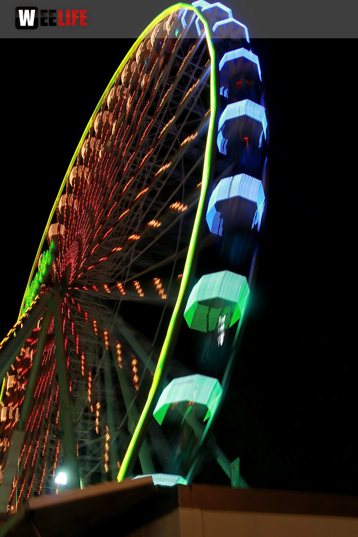 Hofer Volksfest 2016 4. Tag Montag Abends Tag der Generationen Langzeitbelichtungen