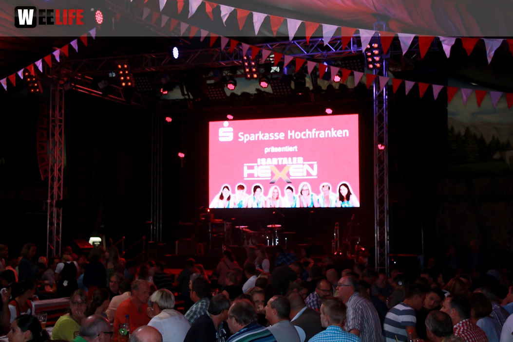 Hofer Volksfest 2016 Tag der Sparkasse Isartaler Hexen