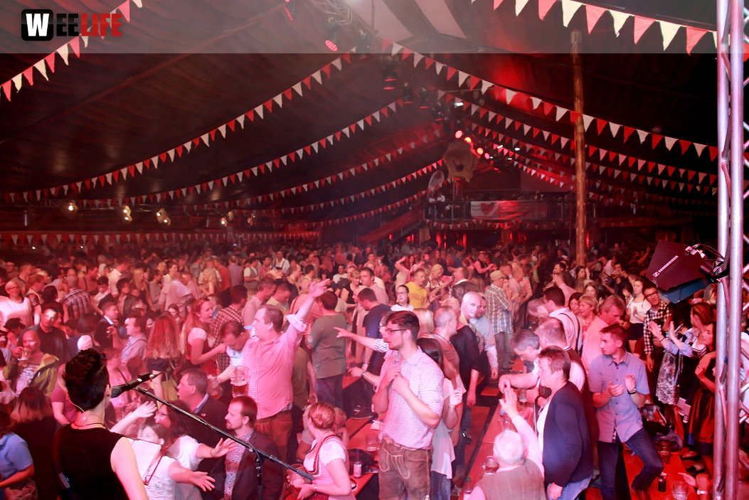 Hofer Volksfest 2016 Tag der Sparkasse Isartaler Hexen