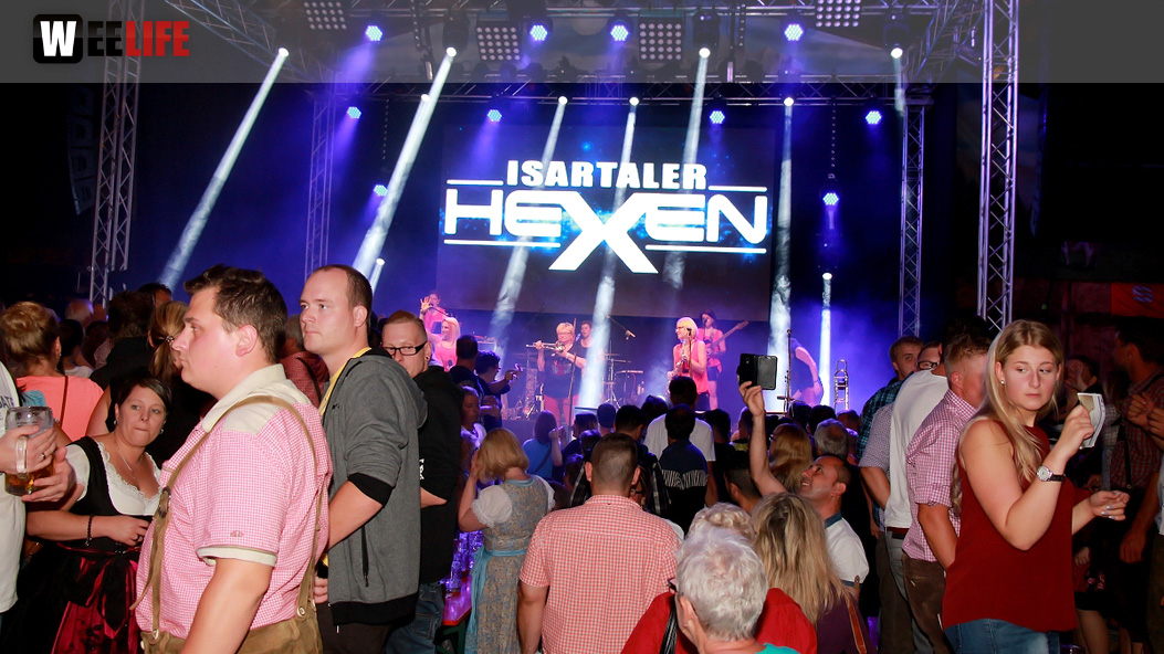 Hofer Volksfest 2016 Tag der Sparkasse Isartaler Hexen