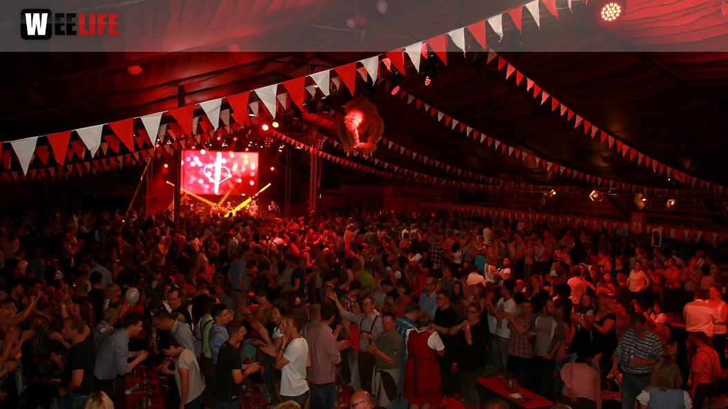 Hofer Volksfest 2016 Tag der Sparkasse Isartaler Hexen