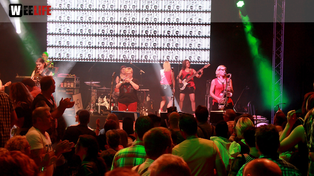 Hofer Volksfest 2016 Tag der Sparkasse Isartaler Hexen