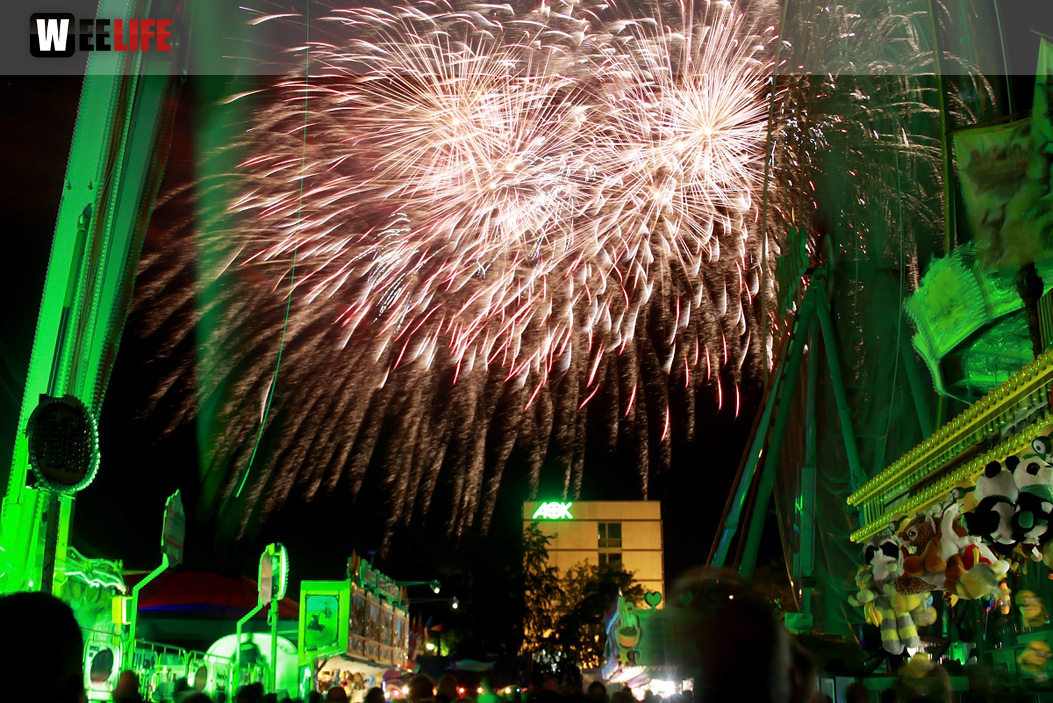 Hofer Volksfest 2016 Tag 8 Freitag Feuerwerk