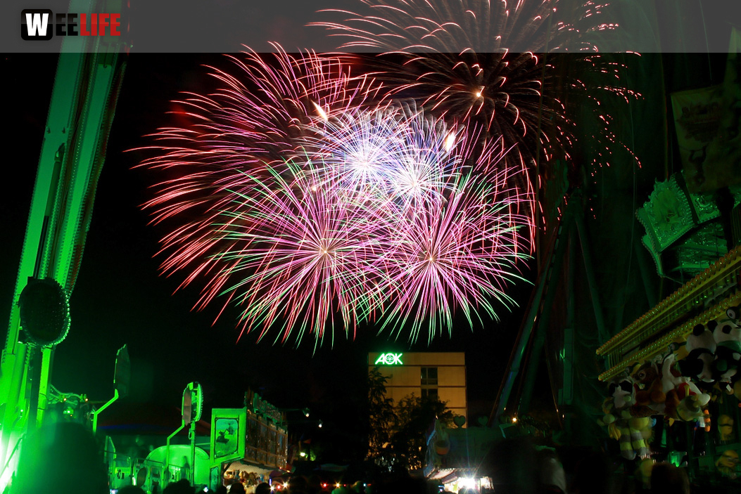 Hofer Volksfest 2016 Tag 8 Freitag Feuerwerk
