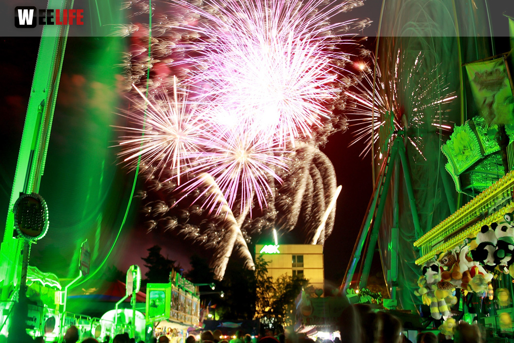 Hofer Volksfest 2016 Tag 8 Freitag Feuerwerk