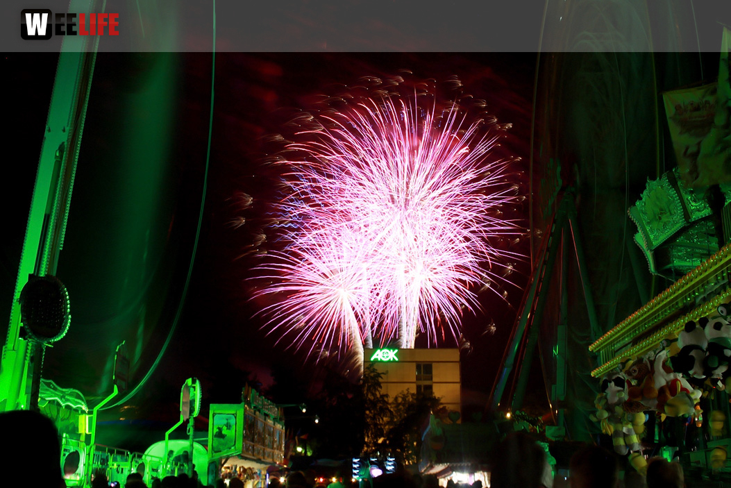Hofer Volksfest 2016 Tag 8 Freitag Feuerwerk
