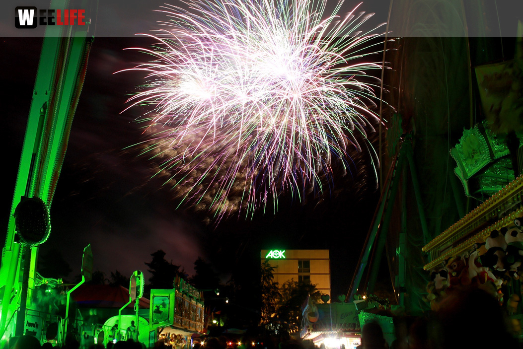 Hofer Volksfest 2016 Tag 8 Freitag Feuerwerk