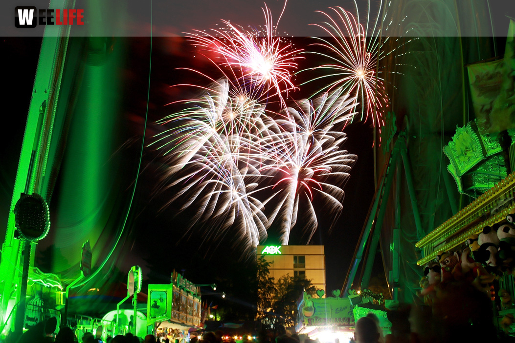 Hofer Volksfest 2016 Tag 8 Freitag Feuerwerk