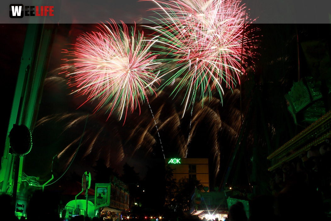 Hofer Volksfest 2016 Tag 8 Freitag Feuerwerk