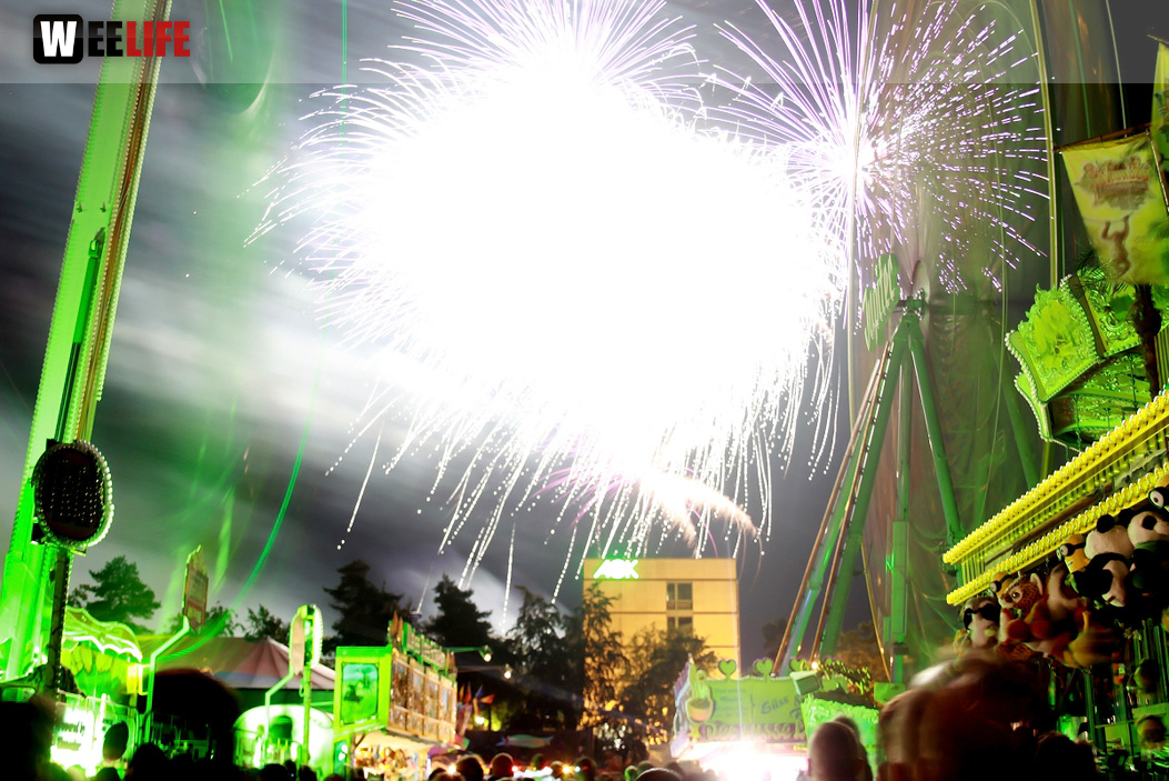 Hofer Volksfest 2016 Tag 8 Freitag Feuerwerk