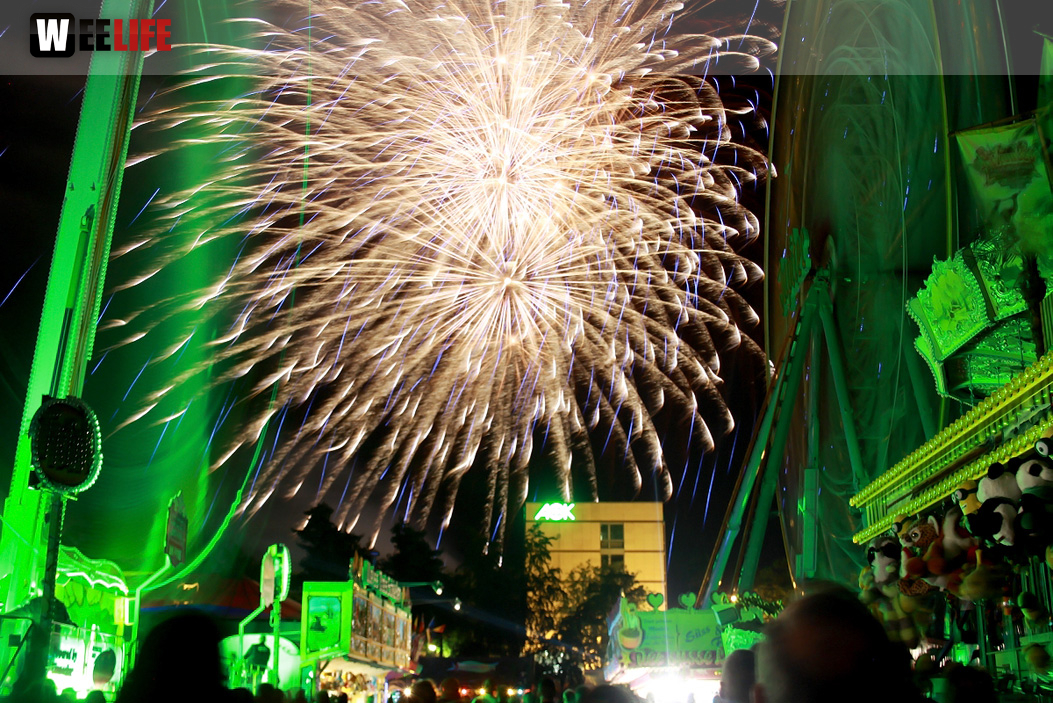 Hofer Volksfest 2016 Tag 8 Freitag Feuerwerk
