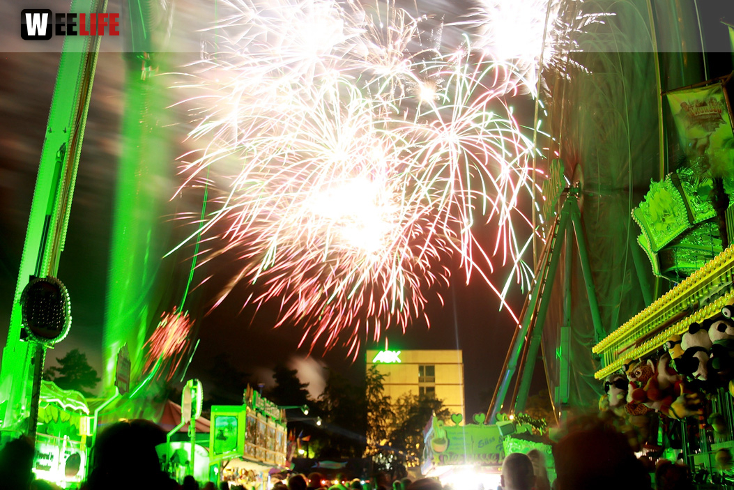 Hofer Volksfest 2016 Tag 8 Freitag Feuerwerk