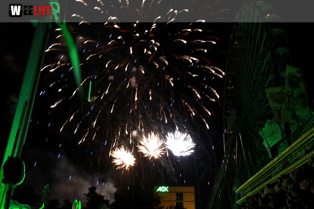 Hofer Volksfest 2016 Tag 8 Freitag Feuerwerk