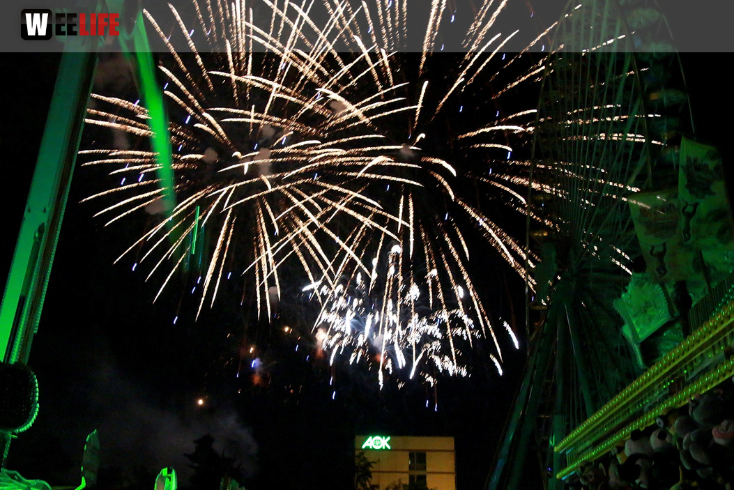 Hofer Volksfest 2016 Tag 8 Freitag Feuerwerk