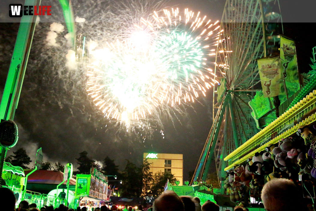 Hofer Volksfest 2016 Tag 8 Freitag Feuerwerk