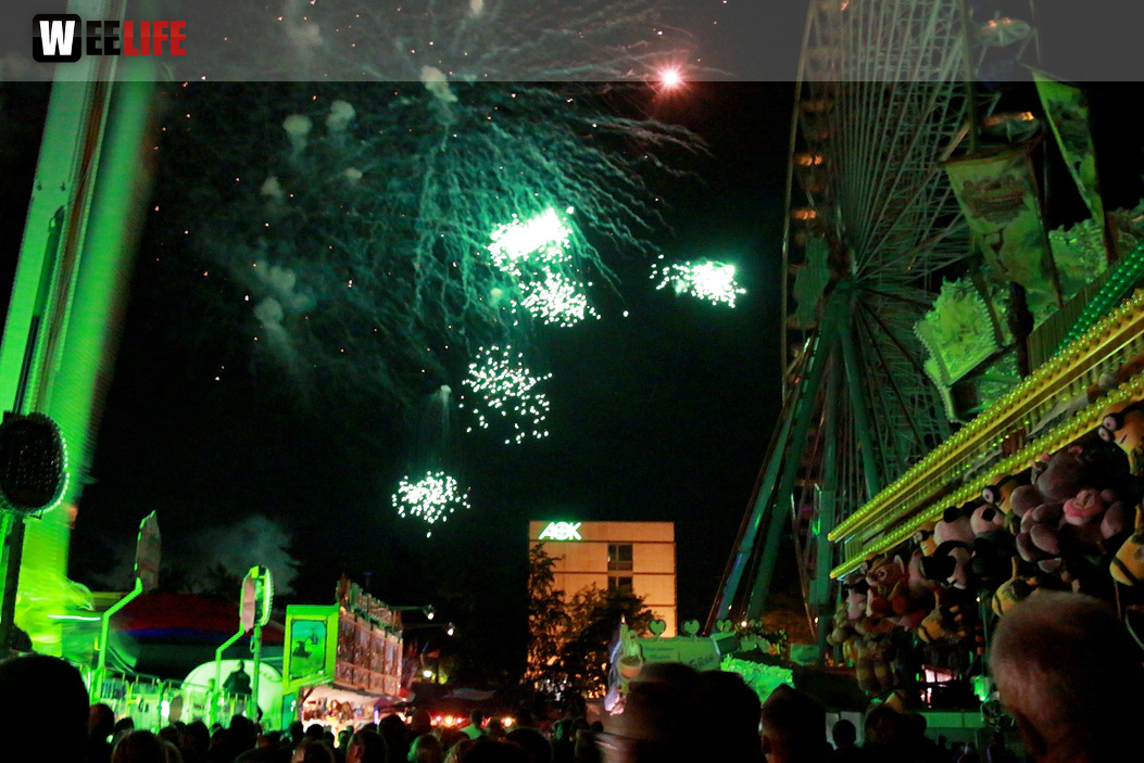 Hofer Volksfest 2016 Tag 8 Freitag Feuerwerk