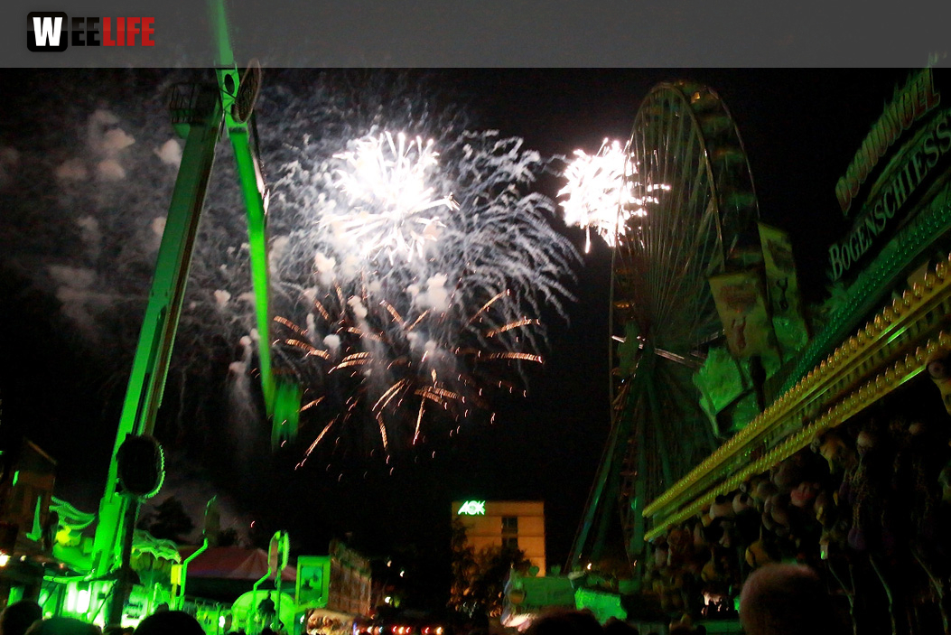 Hofer Volksfest 2016 Tag 8 Freitag Feuerwerk