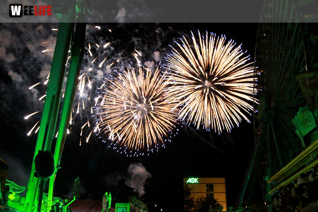 Hofer Volksfest 2016 Tag 8 Freitag Feuerwerk