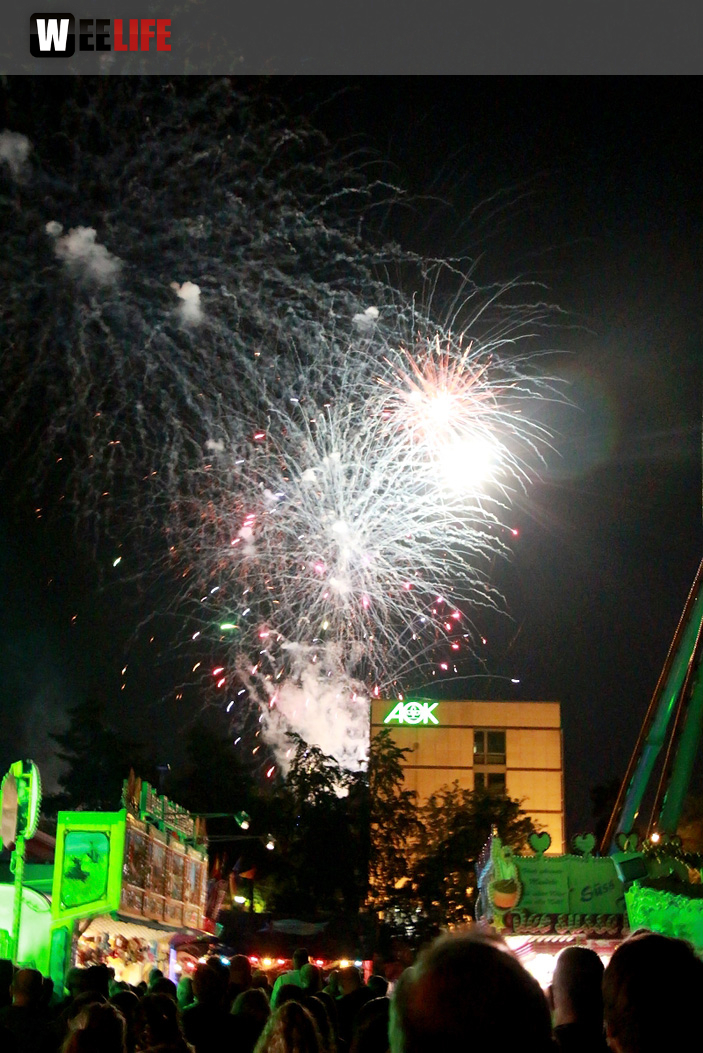 Hofer Volksfest 2016 Tag 8 Freitag Feuerwerk