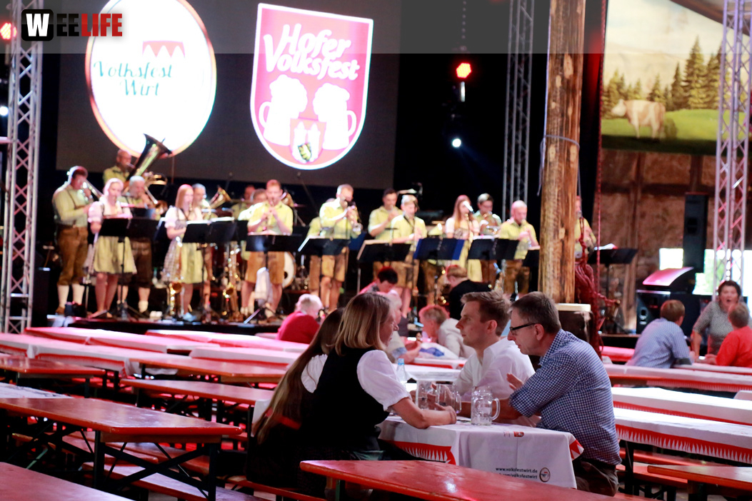 Hofer Volksfest 2016 letzer Tag Frühshoppen